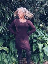 Load image into Gallery viewer, Purple Tunic Dress ~ Merino ~ S/M
