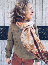 Load image into Gallery viewer, The Merino Silk Whisper Scarf ~ Onion Skins
