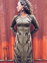 Load image into Gallery viewer, Thread Journeys Khaki Dress ~ Merino ~ S ~ NEW Homegrown Botanica
