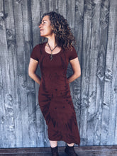 Load image into Gallery viewer, Wild Botanical Brown dress ~ Cotton ~ XS ~ NEW
