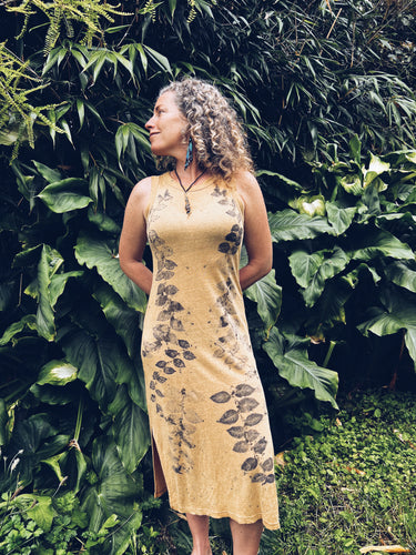 Japanese Knotweed Dress ~ Linen ~ XS/S Wild Botanica