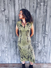 Load image into Gallery viewer, Wild Green Dress ~ Viscose ~ M ~ NEW
