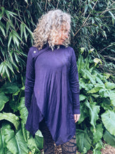 Load image into Gallery viewer, Purple Wraparound Cardigan ~ Merino ~ S/M

