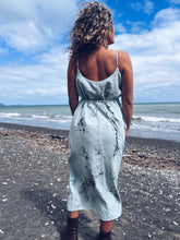 Load image into Gallery viewer, Aqua Strappy Eucalyptus Dress ~ Linen ~ L Wild Botanica
