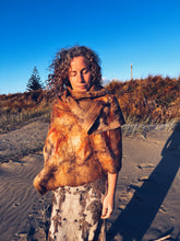 Load image into Gallery viewer, Wool Blanket Wrap/Scarf/Poncho ~ Maple &amp; Gum
