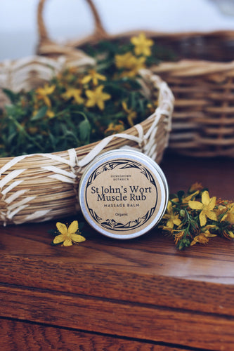 St John's Wort ~ Muscle Rub Balm - Homegrown Botanica
